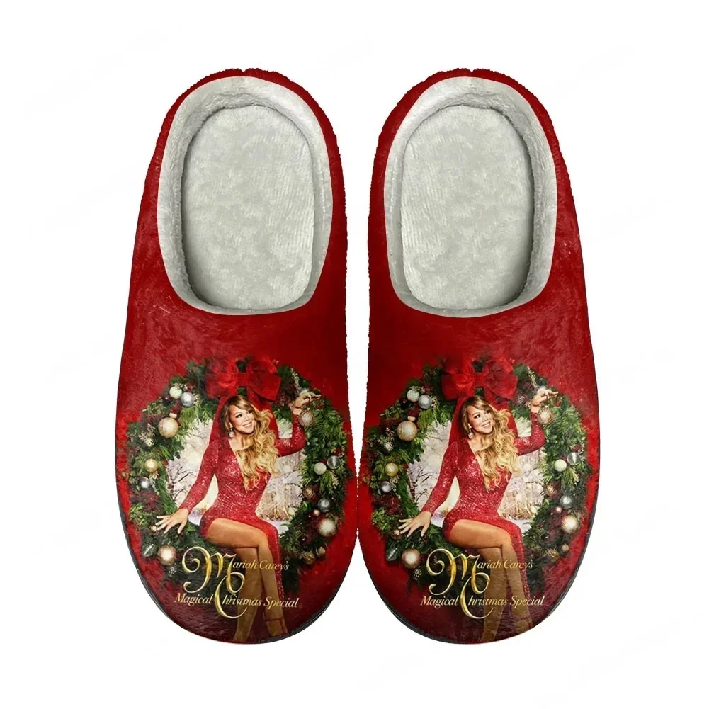 

Mariah Carey Home Cotton Slippers Mens Womens Youth Boy Girl Plush Bedroom Keep Warm Shoes Custom Thermal Slipper