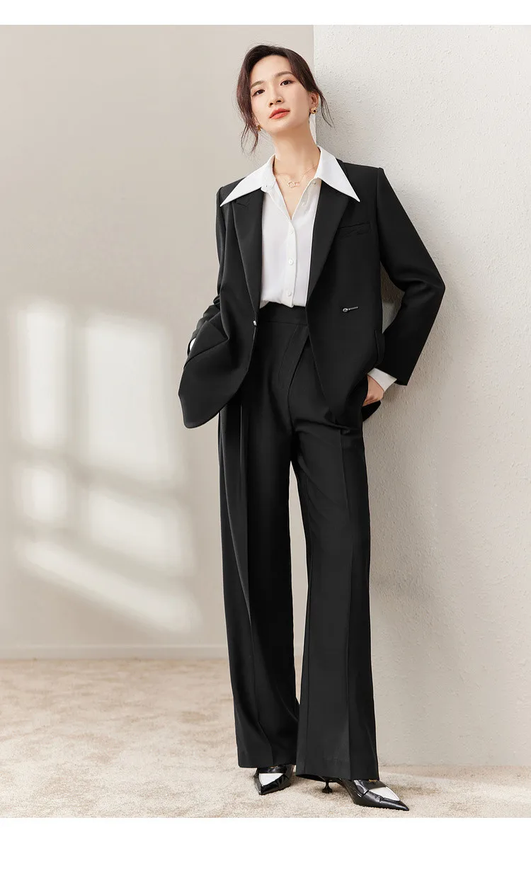 SENTUBILA Maßgeschneiderter Blazer für Damen 2026 Frühling Herbst Modetrend Elegante Anzugjacke für die Arbeit Damenbekleidung 153XC3230 – Detail 16