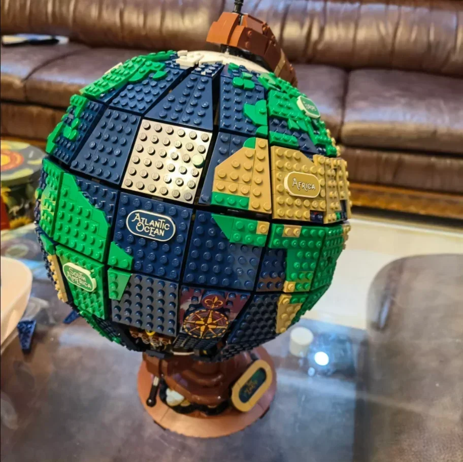 MOC 21332 Globe Map Diy Building Blocks Bricks Technical 3D Model Toys for Children's toy Adults Gifts Home Decor Send a Friend