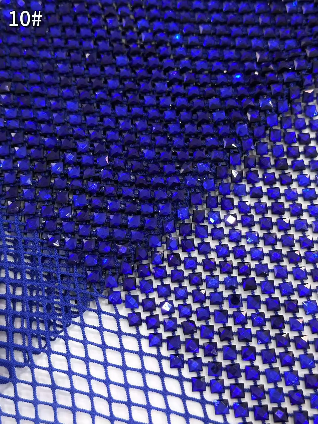 Luxe hoogwaardige Afrikaanse kantstof, mesh kant met glitters, zware steentjes, Guipure geborduurde kantstof voor het naaien van feestjurken - afbeelding 1