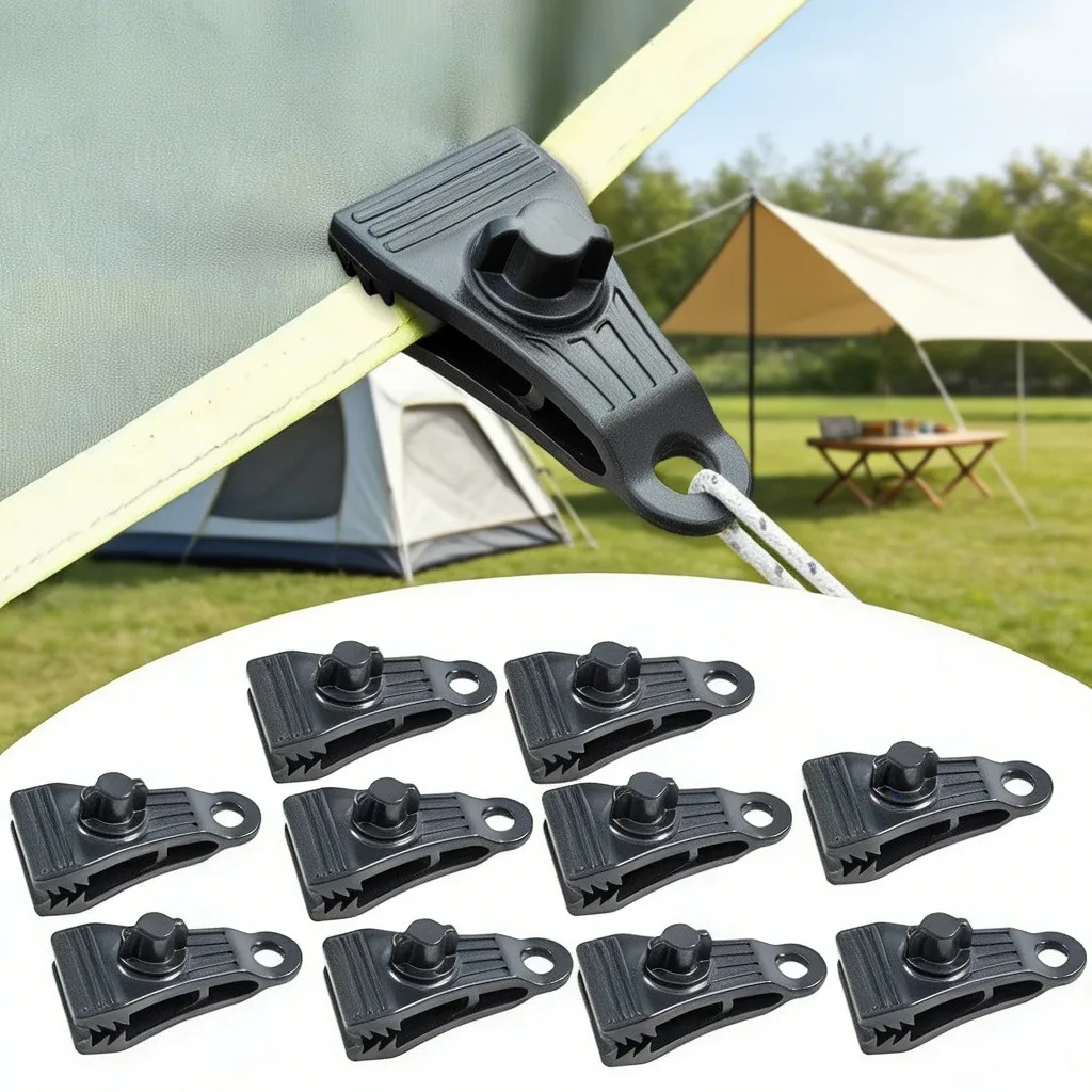 Hochbelastbare Planenklammern mit Verriegelung für Poolabdeckungen, Markisen, Zelte, Windfeste Befestigungen, Outdoor-Camping-Zubehör