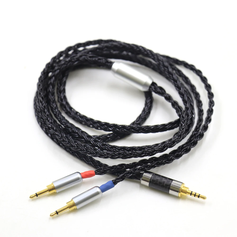 Haldane Bright-Black 2x2.5mm High Quality 16 core Headphone Replace Upgrade Cable for HIFIMAN HE1000 HE400S HE560 Oppo PM-1 PM-2