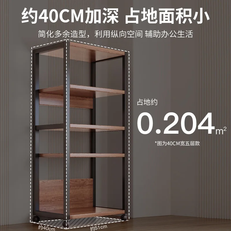 Floor-to-ceiling movable multi-layer household living room display stand