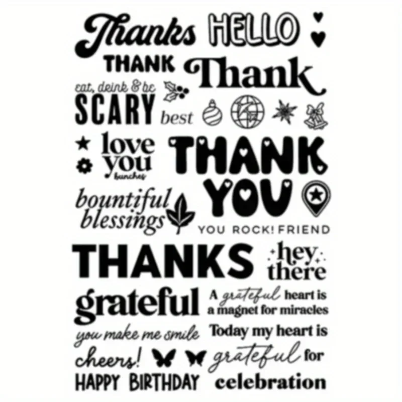1pc Flower Letter Bird Seal Clear Stamps DIY Handbook Diary Album Scrapbooking Art Label Crafts Aesthetics Decor Rubber Stamps