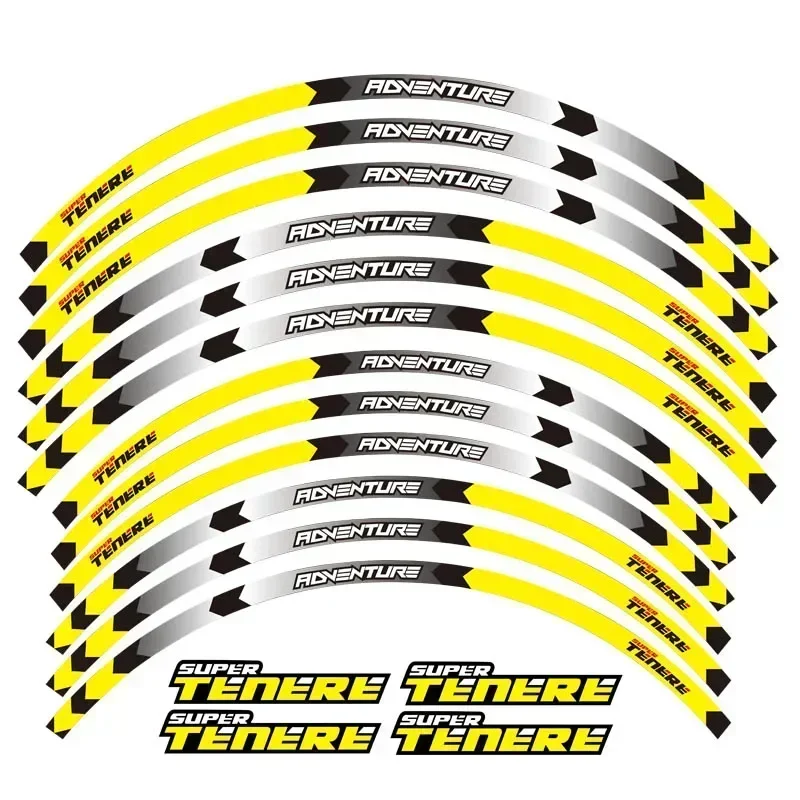 For YAMAHA SUPER TENERE 750 1200 XT1200Z Motorcycle Motor Parts Contour Wheel Decoration Decal Sticker - B