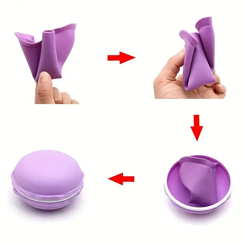 Reusable Silicone Stand Up Pee Funnel Set, Random Color with Storage Box, Outdoor Travel Camping Toilet Accessories
