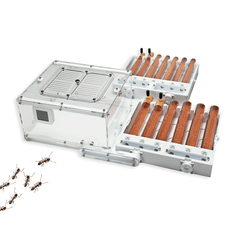 Ant Farm Ant calibre 25 nido de 6 tubos impresión 3D nido de tubo de ensayo plegable nido de hormiga apilable infinito nido ecológico de Kenia