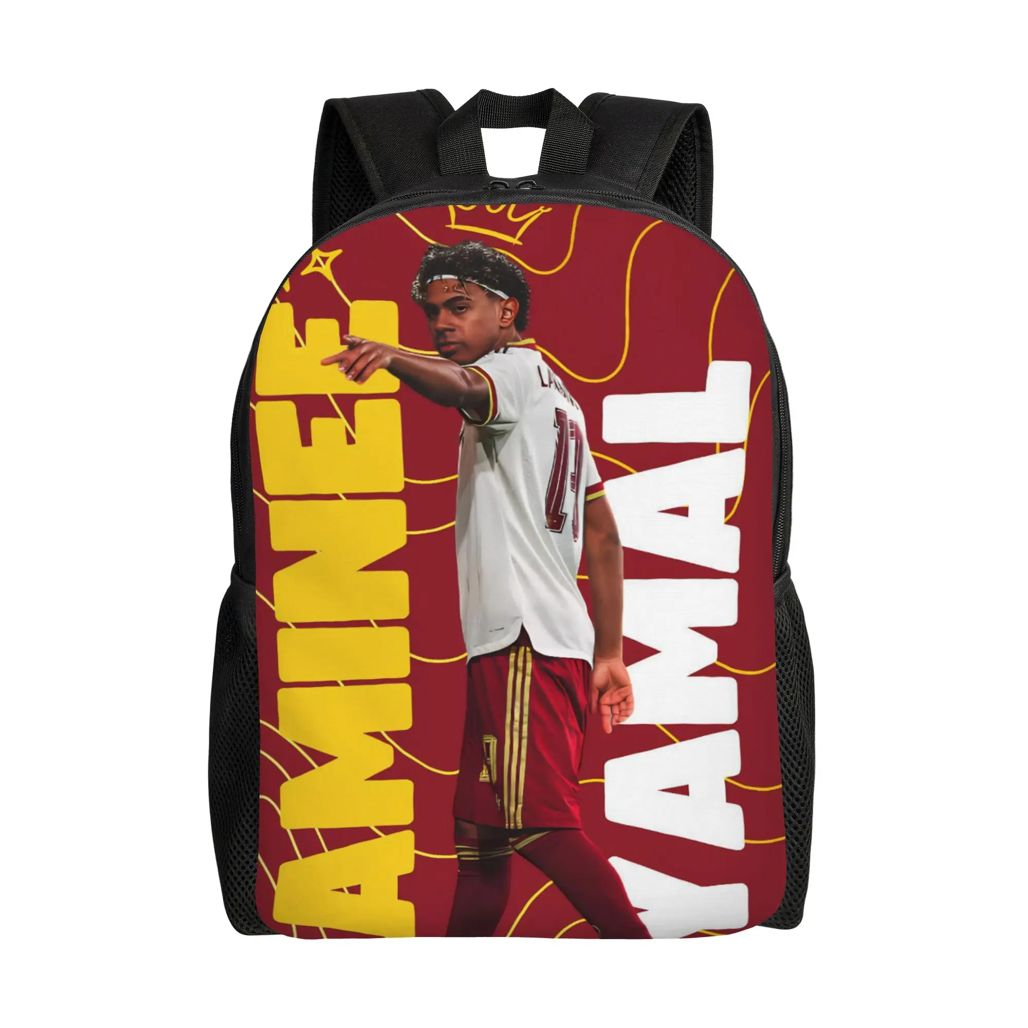 Football L-Lamine Yamal Spain Cool Backpack Sports High School Business  Daypack for Men Women Laptop Computer Canvas Bags