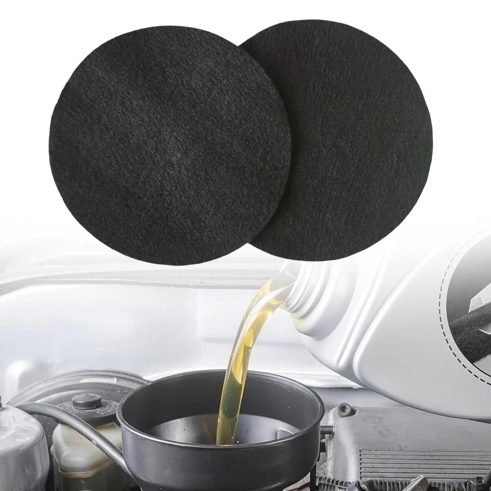 2Pcs Oil Drain Splash Pads Anti Splash Practical Portable Car Accessories