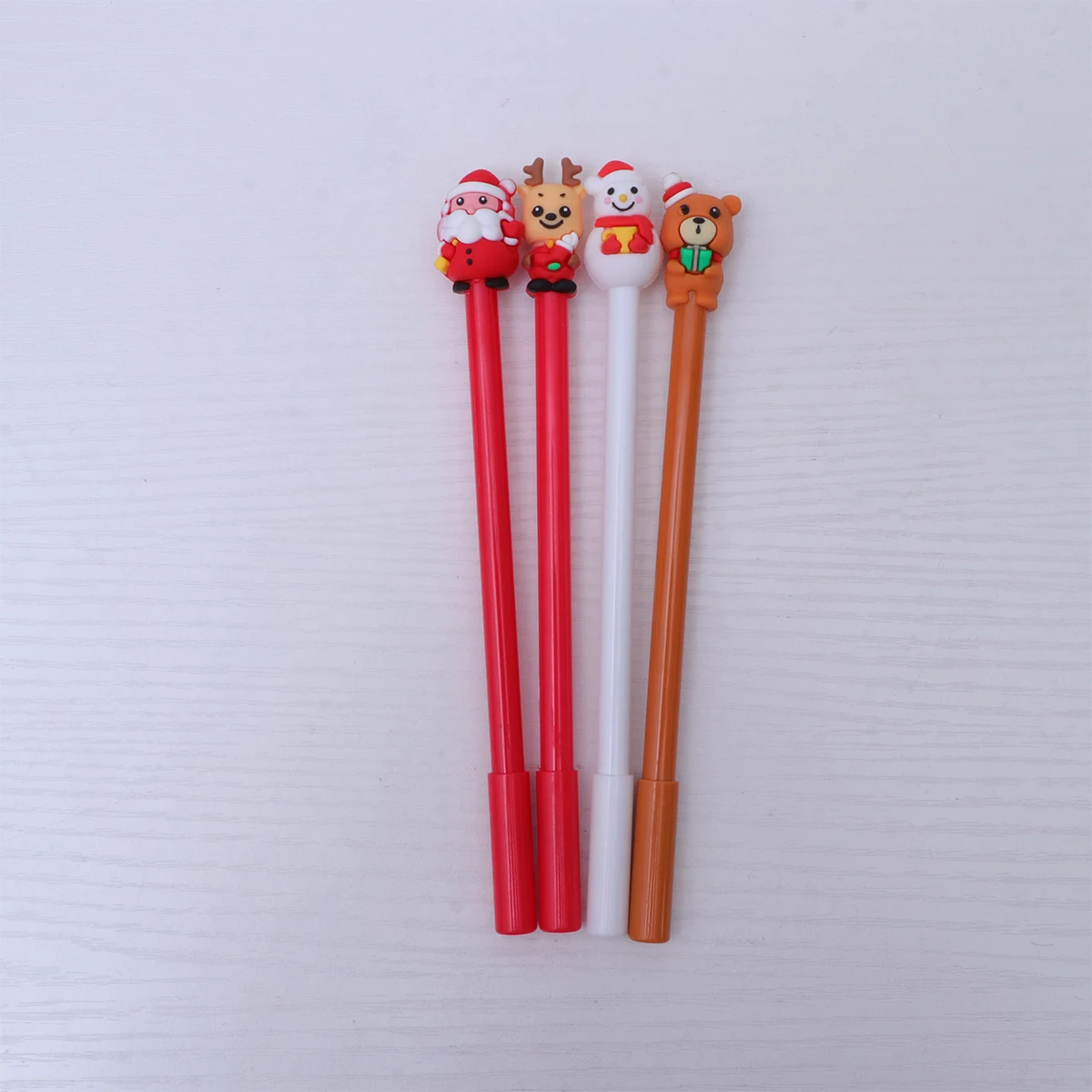 

4 Pcs Christmas Pens Bulk Winter School Office Supplies Signing Gel Xmas Lovely Stationery Elk Student