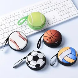 Creative Ball Pattern Coin Purse for Kid Boys Girls Small Gift Fashion Change Purses Mini Wallets Zipper Storage Box