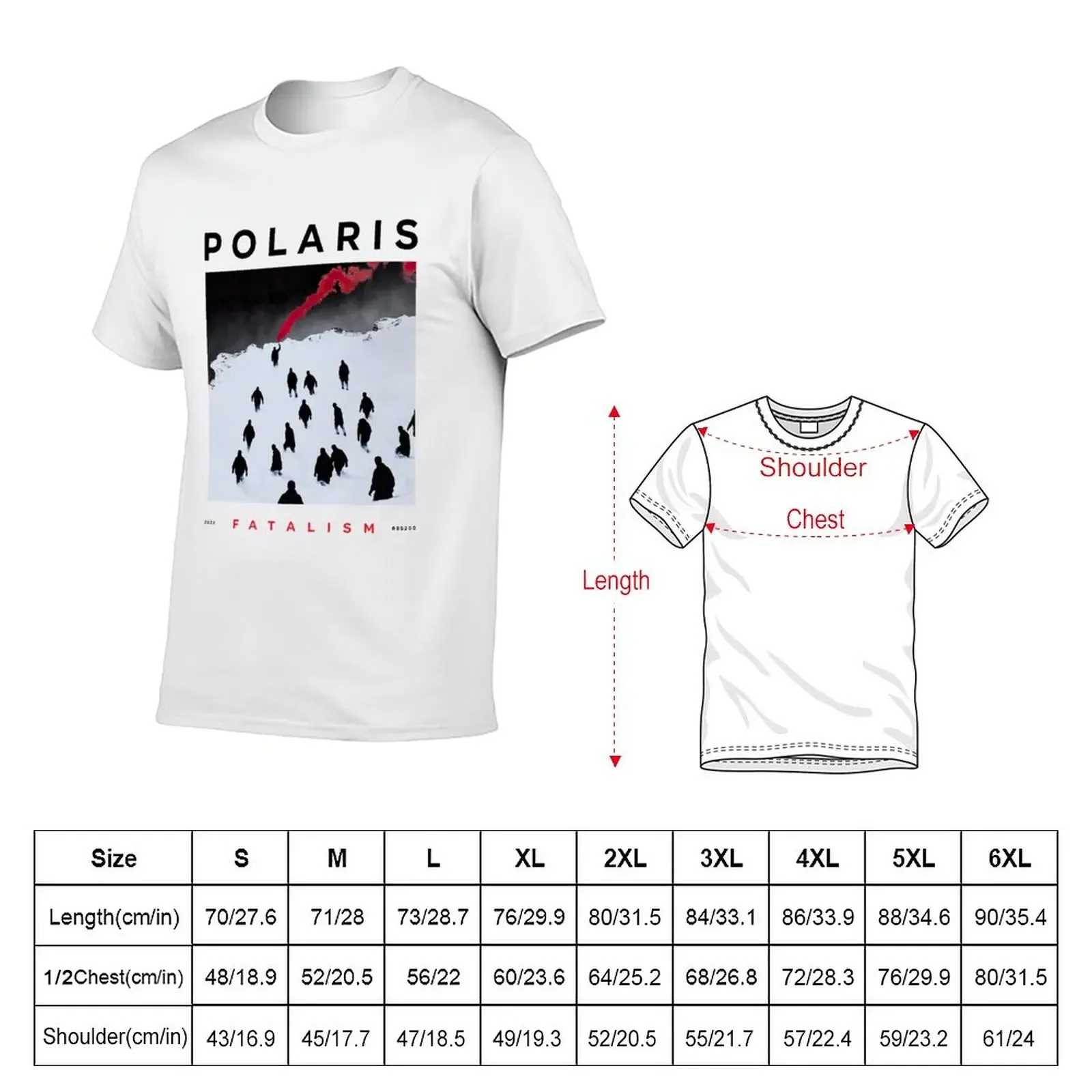 New Polaris Merch Fatalism T-Shirt blanks street wear plus size clothes plus sizes anime shirts men