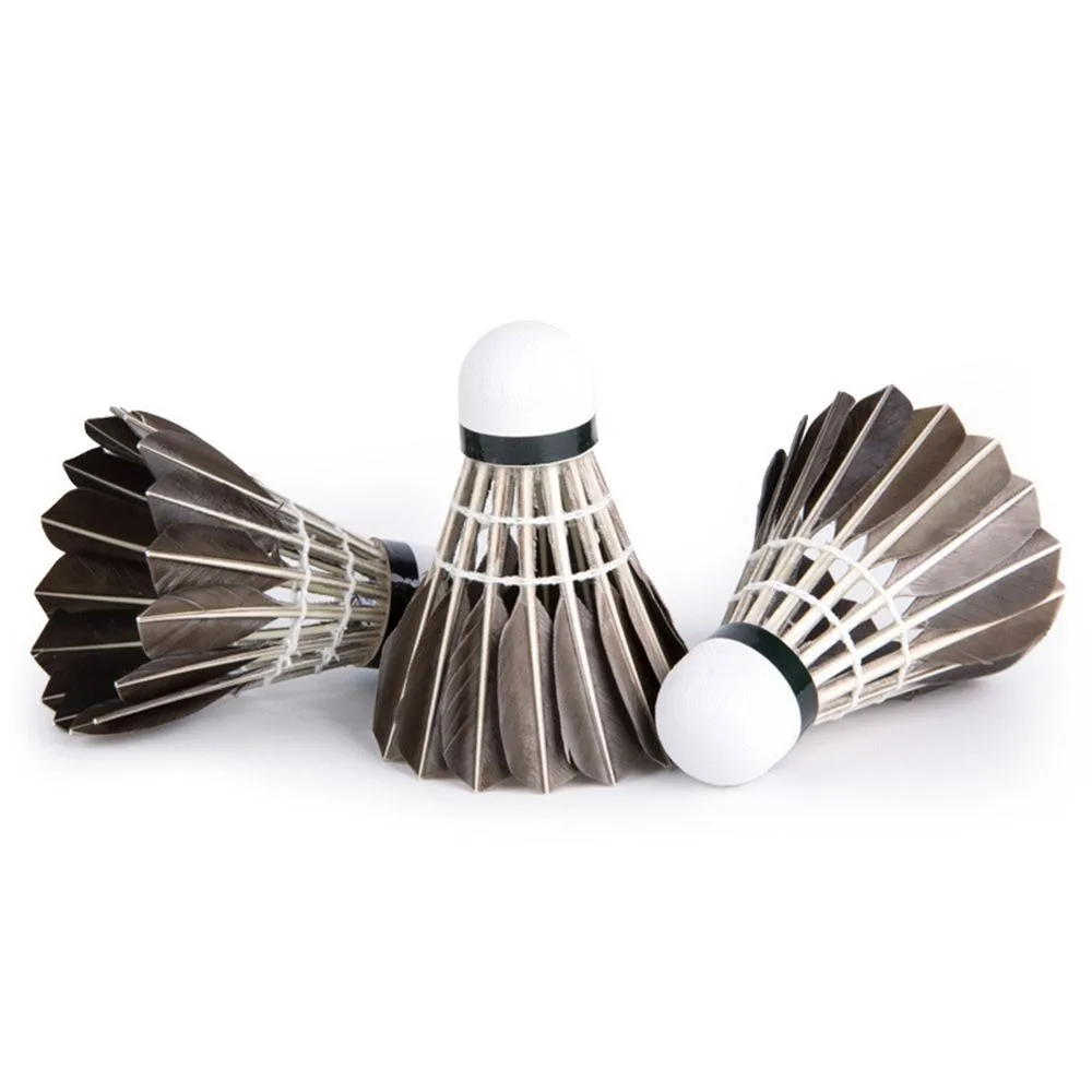 Professional Black Goose Feather Badminton Durable Badminton Shuttlecock Badminton Accessories Sports Entertainment Supplies