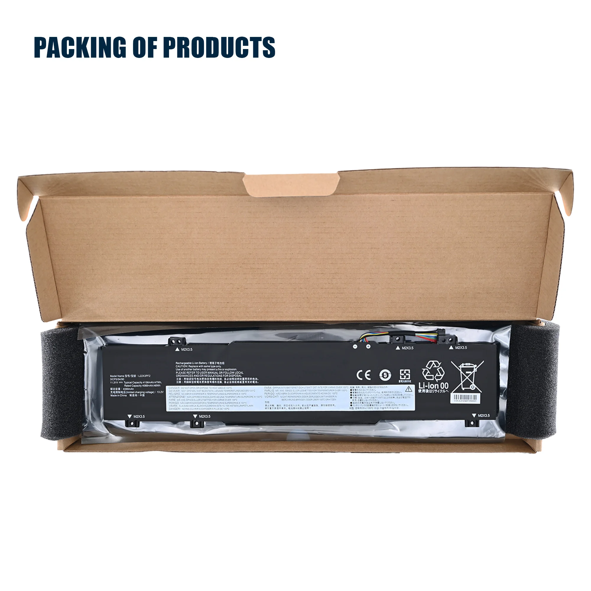 New Laptop Battery L22B3PF2 L22D3PF2 L22M3PF2 L22X3PF2 For Lenovo IdeaPad Slim 3 16
