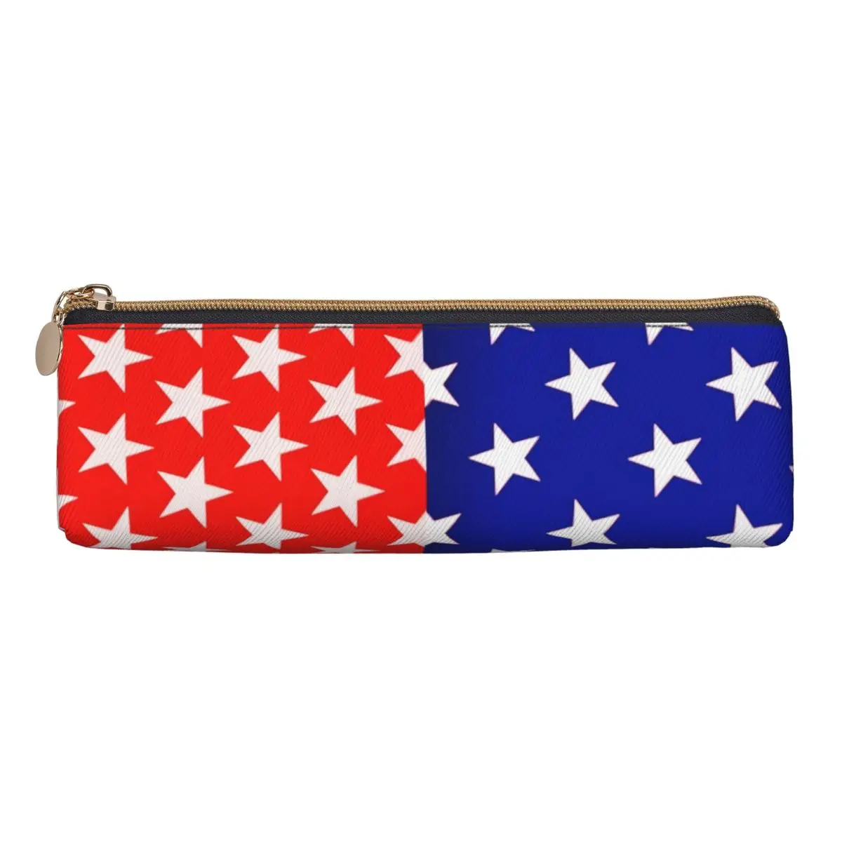 Two Tone Pencil Case Red and Blue Star School Pencil Cases Zipper Boy Girl Kawaii Portable Pencil Pouch School Supplies