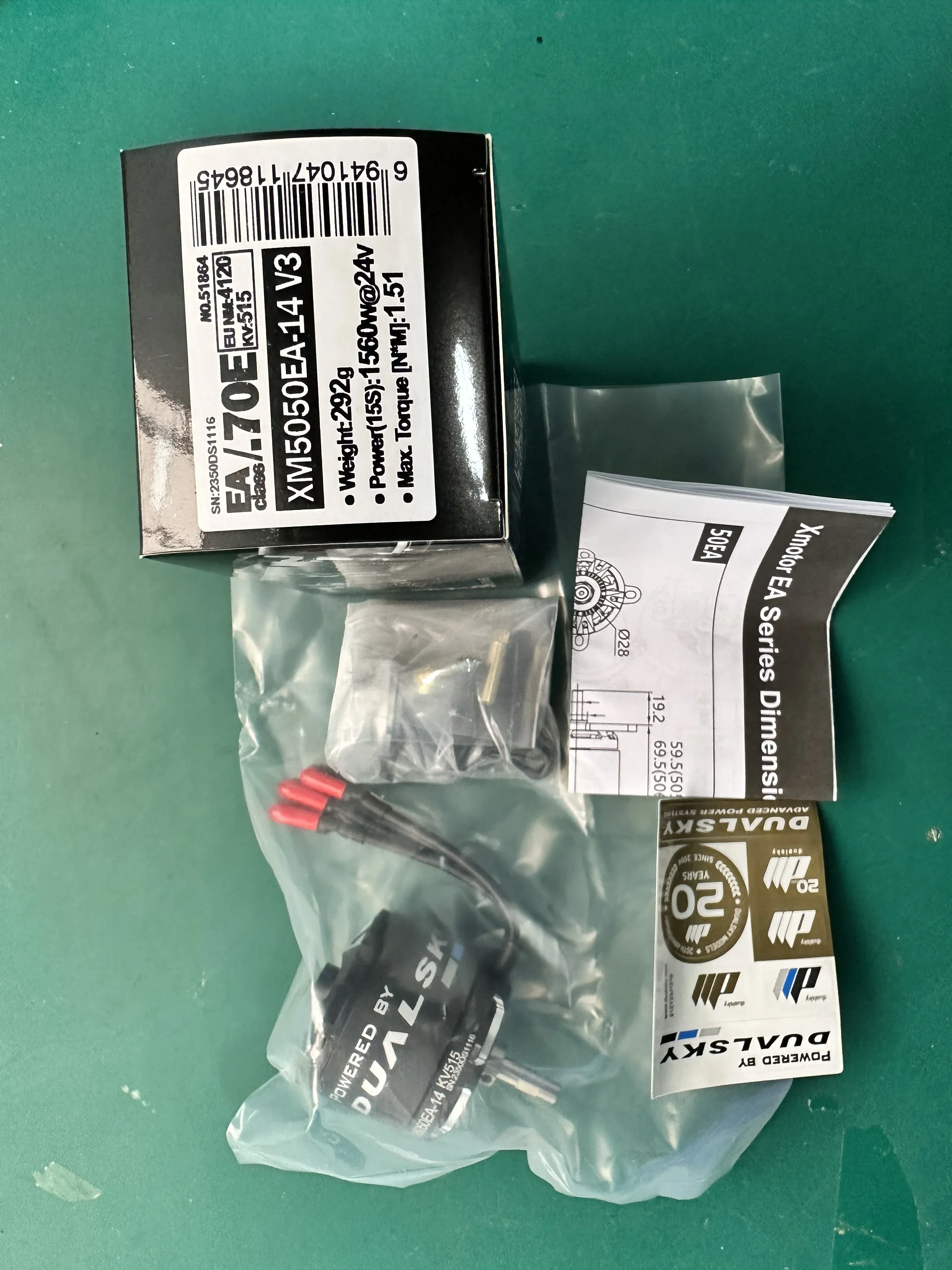 AvaCoreWholesale DUALSKY XM5050EA V3 610kv 515kv Brushless Motor For 70E Fixed-wing