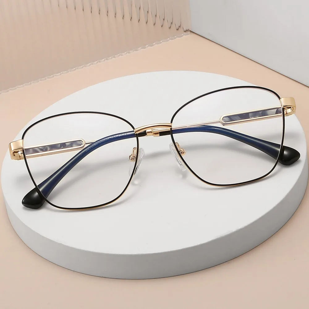 Metal Prescription Glasses Stylish Design Anti Blue Light Myopia Optical Eyewear for Women Hand Made Myopia Glasses for Man