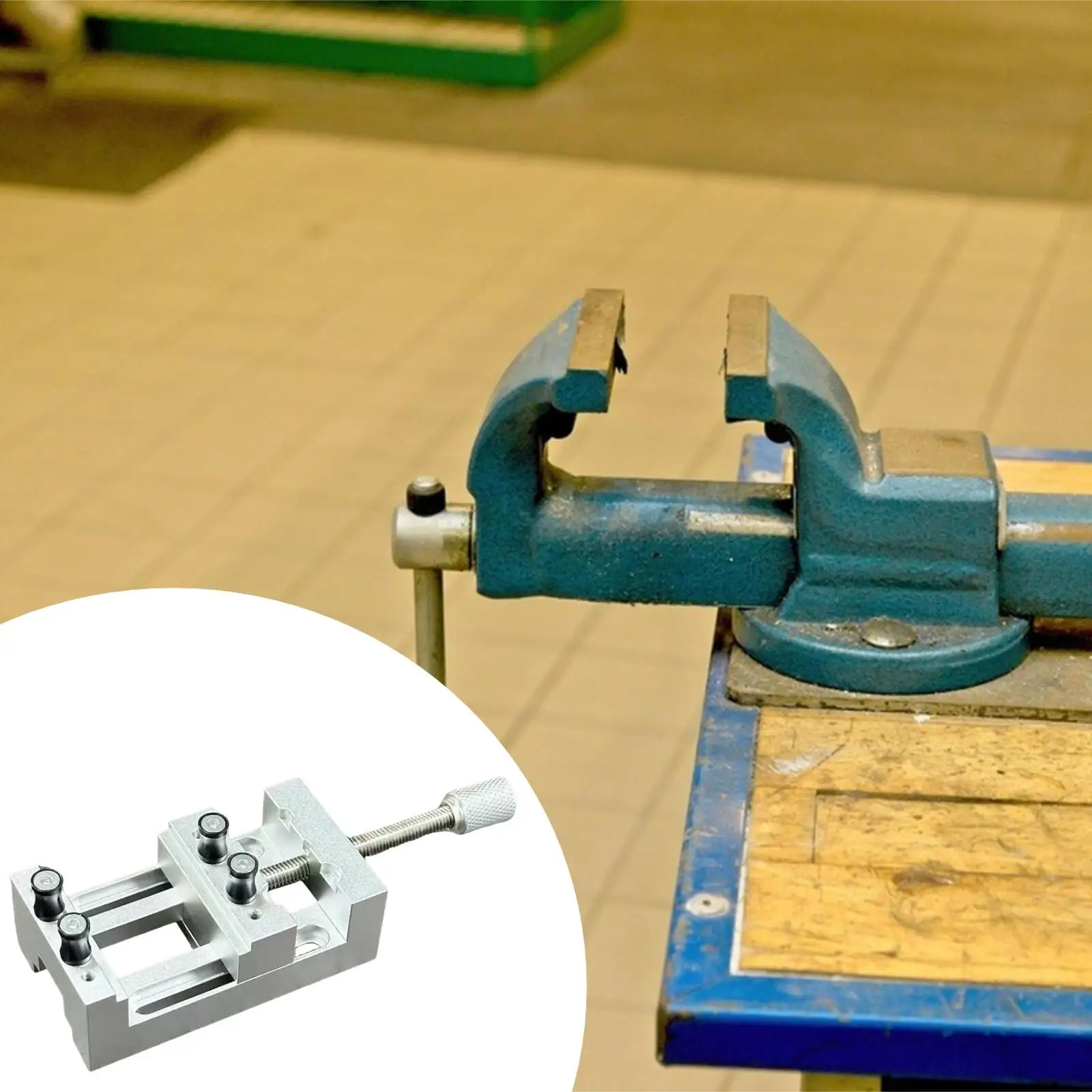 Mini Bench Vise Clamp Practical Sturdy Drill Press Vise Mini Flat Clamp Small Vice for DIY Carving Tool Craft Watch Repairing