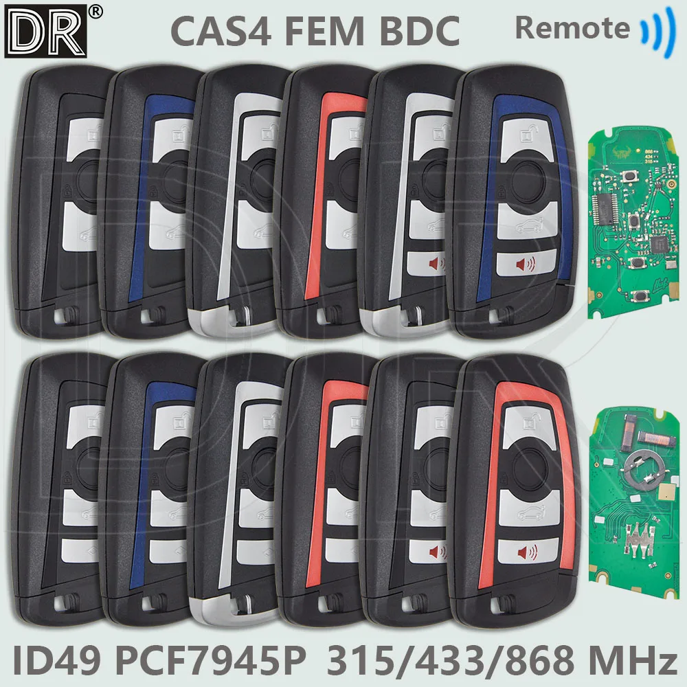 DR ID49 PCF7945P CAS4 CAS4+ FEM BDC 315/433/868MHz Proximity Car Remote Key For BMW F Chassis 1 3 5 7 X1 X3 X4 X5 X6  M2 M3 3GT