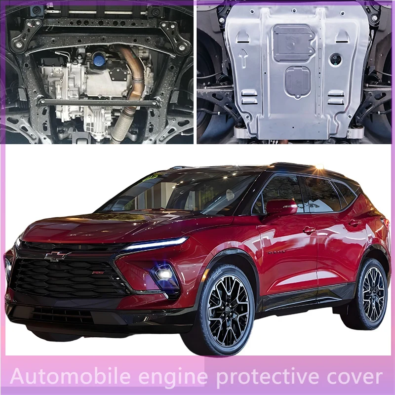 Placa protectora debajo del motor, protector contra salpicaduras, cubierta de placa de guardabarros, guardabarros para Chevrolet Blazer 2020-2023 2,0 T
