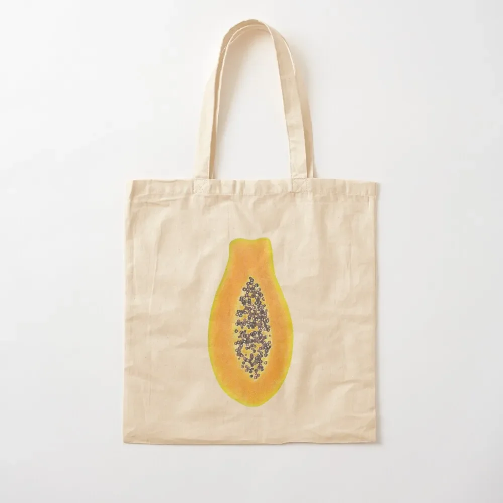 

Half Papaya - Coloured Pencil Drawing Tote Bag tote bags men shopper bag women woman shopping bag