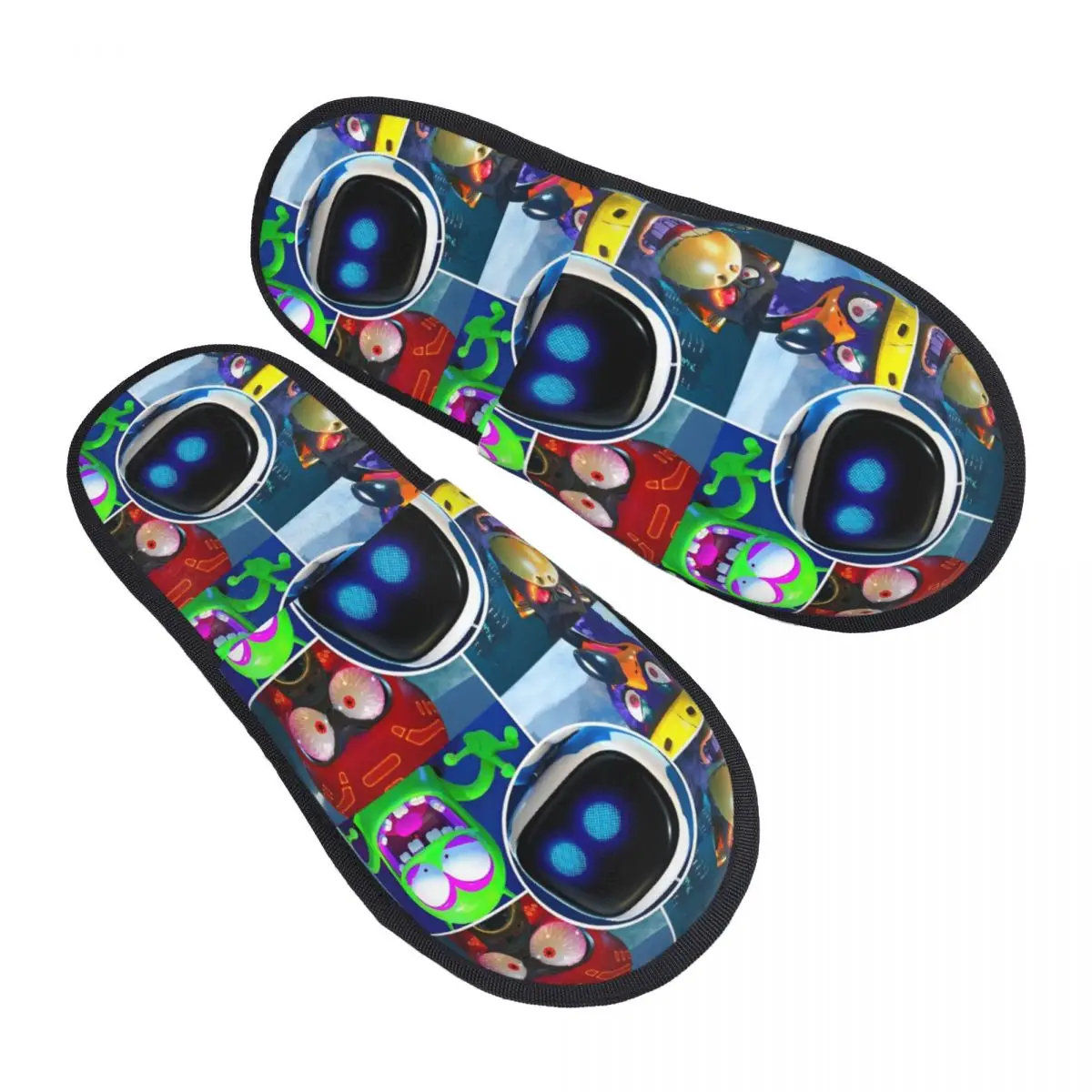 Astrobot Cartoon Game Home Cotton Slippers Anti Slip Astros Playroom Cozy Memory Foam Slippers Bedroom