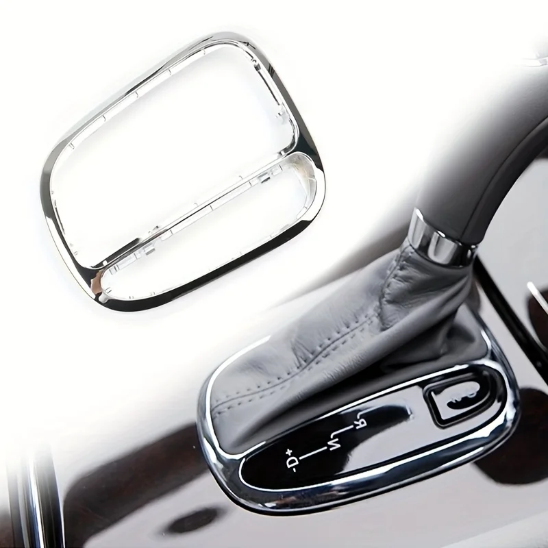 مناسبة لسيارة Mercedes-Mercedes-Benz W203 C200 C230 C300 غطاء زخرفي لناقل الحركة المركزي - سطح كروم، لوحة ناقل الحركة