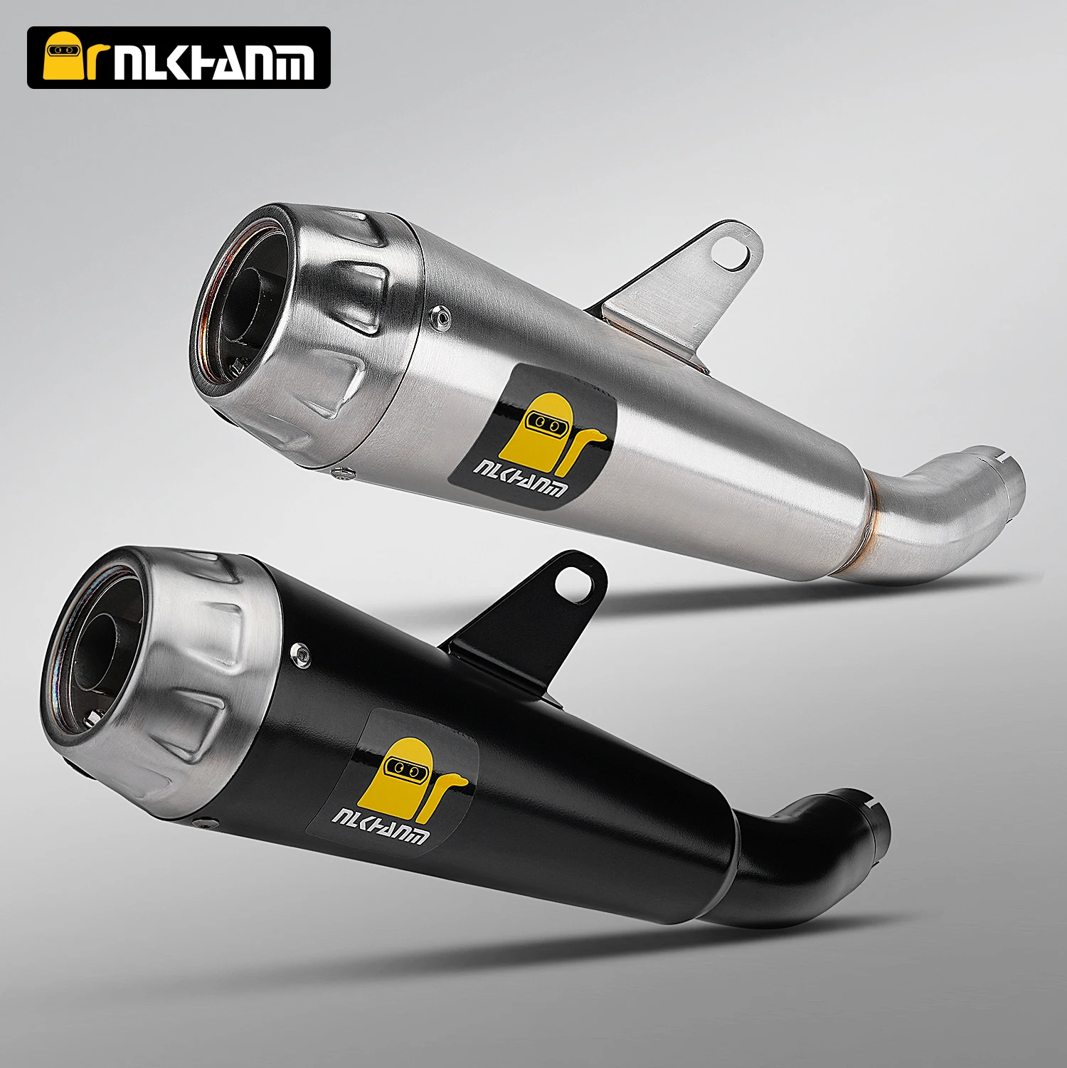 

GAOKIN GK500 Motorcycle exhaust system modification with mid pipe and Arrow muffler for GK500