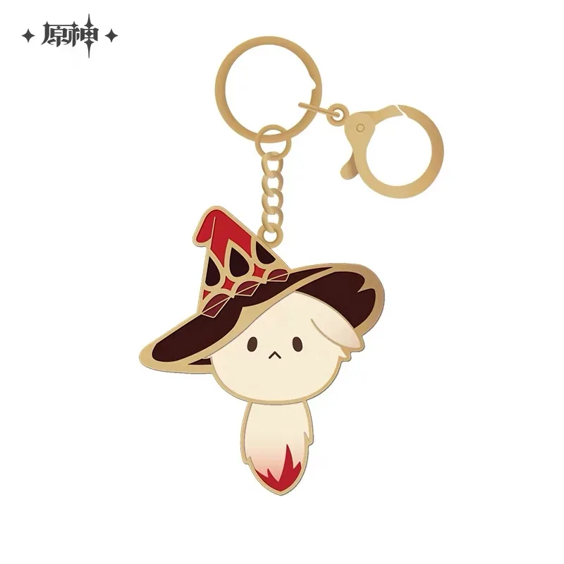 Pre Sale miHoYo Official Genuine Genshin Impact Tea Party Companion Dudu Ke Alice Klee Wendi Durin Metal Keychain Cosplay Anime