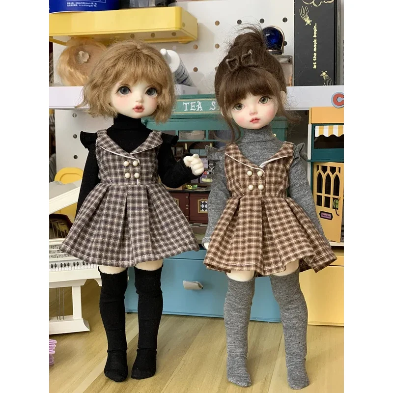 

BJD doll clothes suitable for 1/4 1/5 1/6 size cute skirt 1/4 set accessories (3 points)