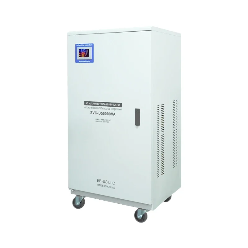 

50KVA Single Phase Smart Screen Display Automat System Stabilizer Copper Material 50KVA AC for Teaching Experiment