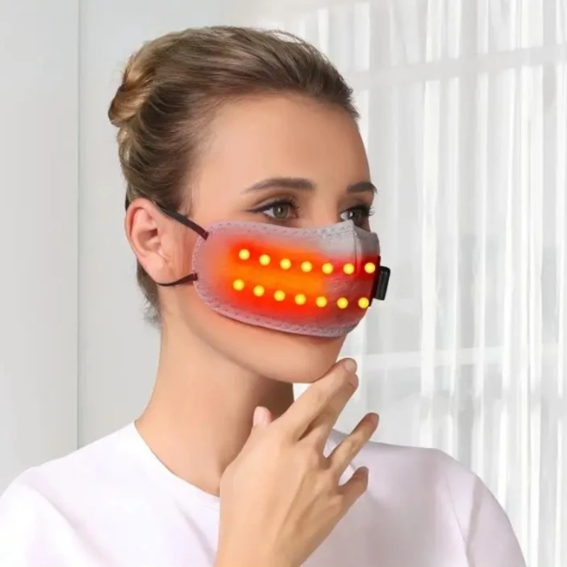 

Nose Warmer Massage Red Light Nasal Mask Brace 3 Levels Adjustable Nasal Heating Mask - Relieve Nasal Congestion Sinus Relief