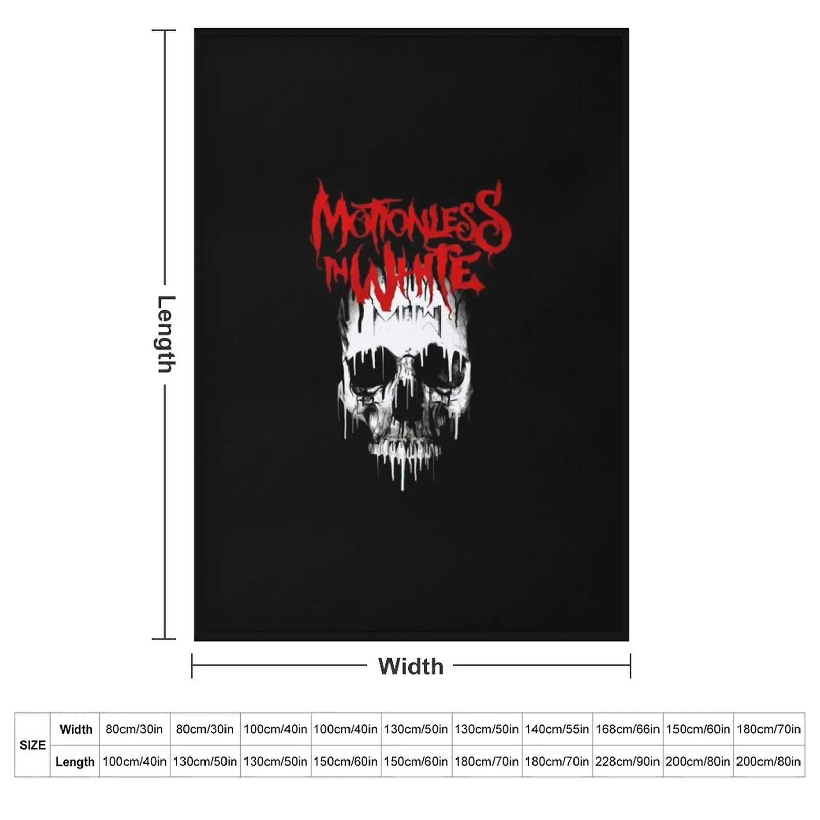 Motionless Best Selling Music Band Gift Men Throw Blanket couch cozy soft plush fuzzy picnic outdoor blanket