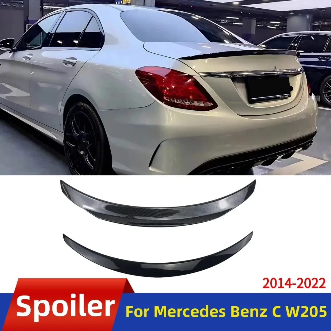 Boot Lip Rear Wing Trunk Spoiler Airfoil Car Styling Accessories For Mercedes Benz C class W205 C63 C43 AMG 4Door Sedan 2014-22