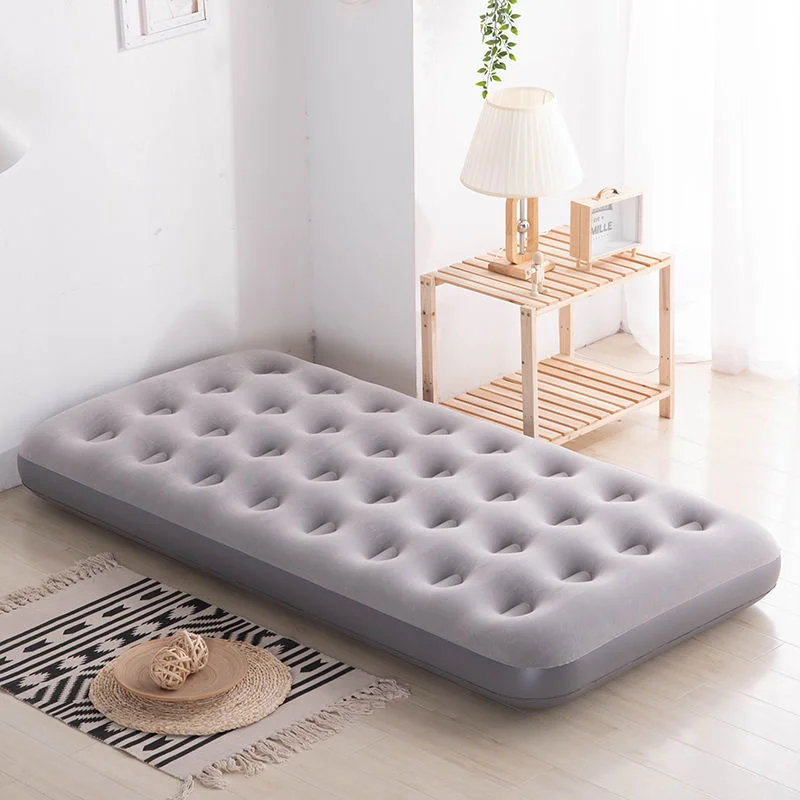 Portable Folding Inflatable Air Mattress for Outdoor Use Camping Airbed for Bedroom and Hotel or Living Room