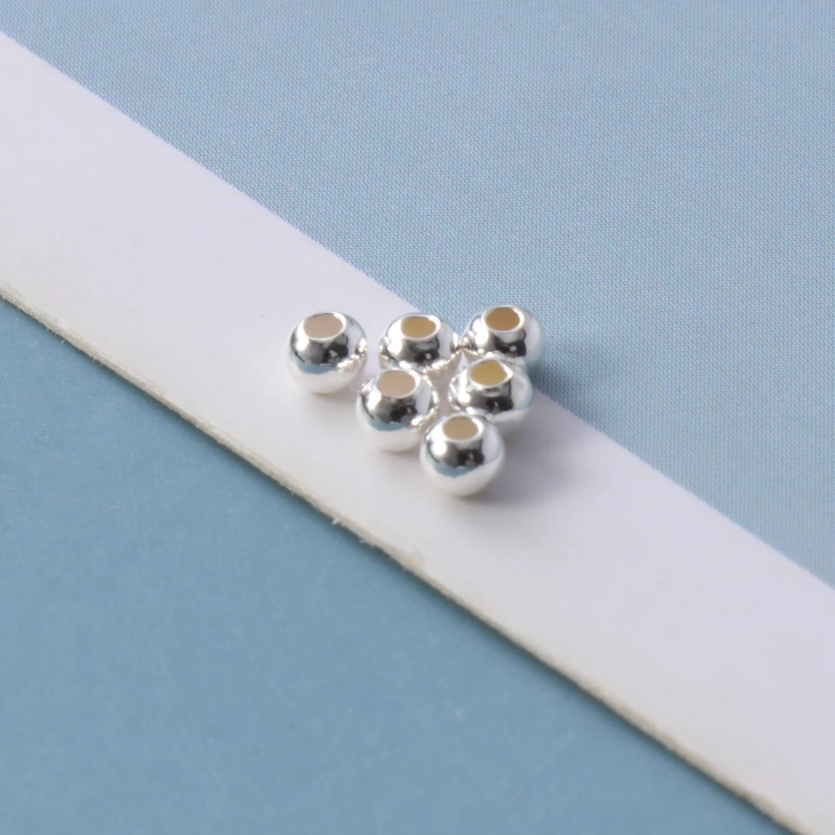 

100 шт., серебряные ювелирные аксессуары, детали для сережек, серьги-подвески, браслет, детали ожерелья, декоративные бусины 2,5 мм