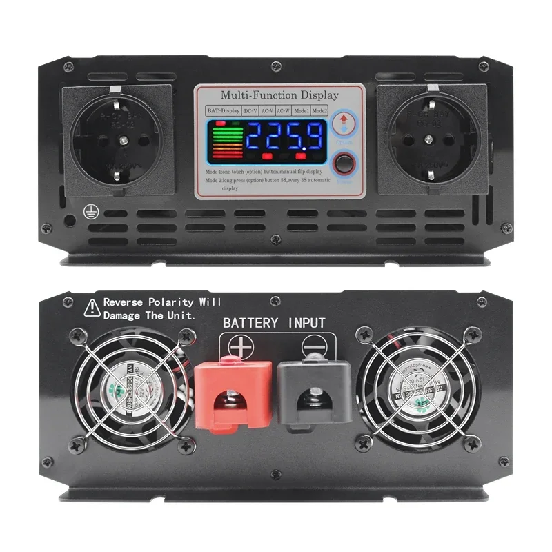 SAT 5000W 6000W 8000W 10000W 12000W Pure Sine Wave Inverter 12V 24V 48V DC To AC 220V Power Converter Car Solar Off Grid