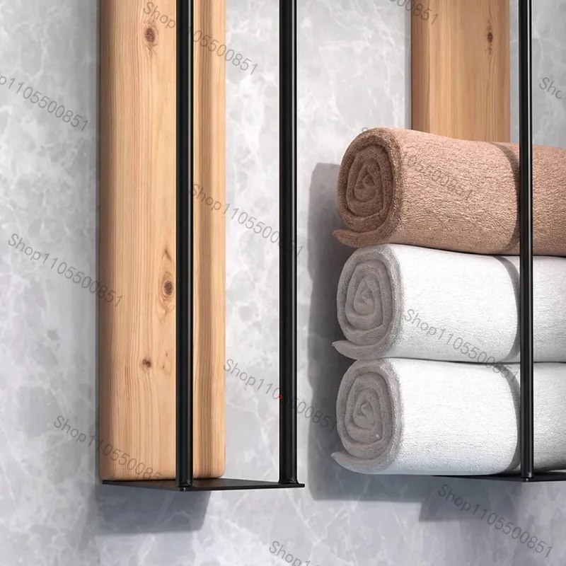 Wall-mounted non-punching towel storage rack