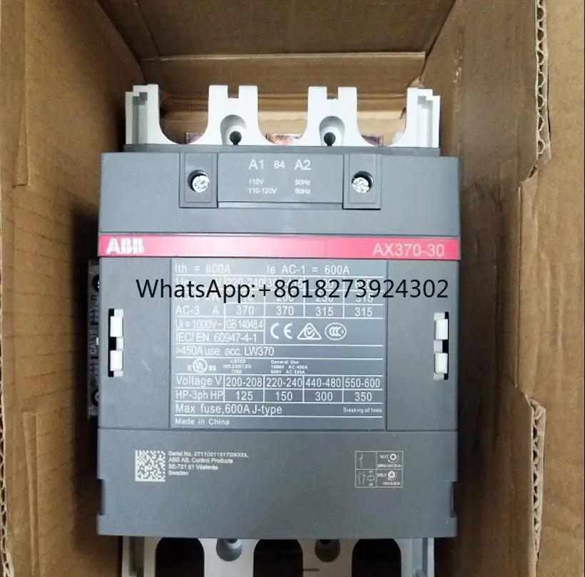 

ABB contactor AX370-30 * 220-230V50Hz/230-240V60Hz