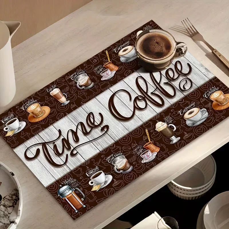 Coffee Bar Mat Water Absorption Fast Drying Kitchen Utensil Drainage Mat Countertop Dining Table Protection Coffee Mat