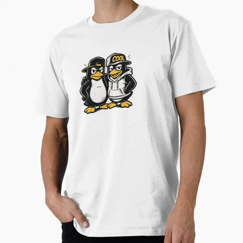 تي شيرت رائع من Linux Tux Homie Penguins هدية مضحكة لمهندس البرمجيات ملابس جرافيك مطور فكاهة قطع علوية كبيرة الحجم S-6XL #1