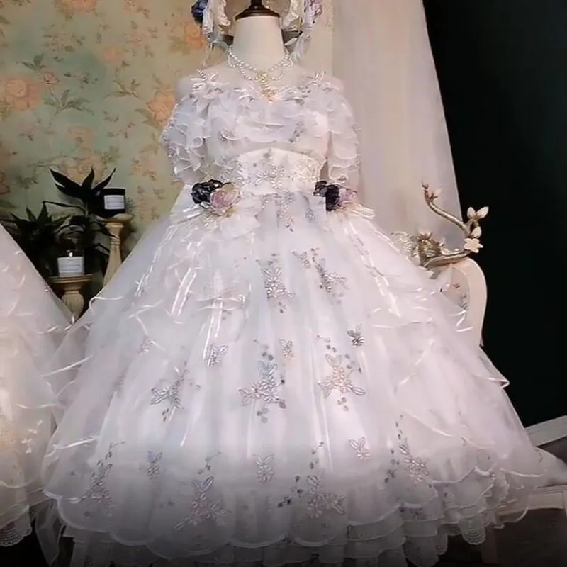 

Embroidered Lolita Wedding Dress Gorgeous Sweet