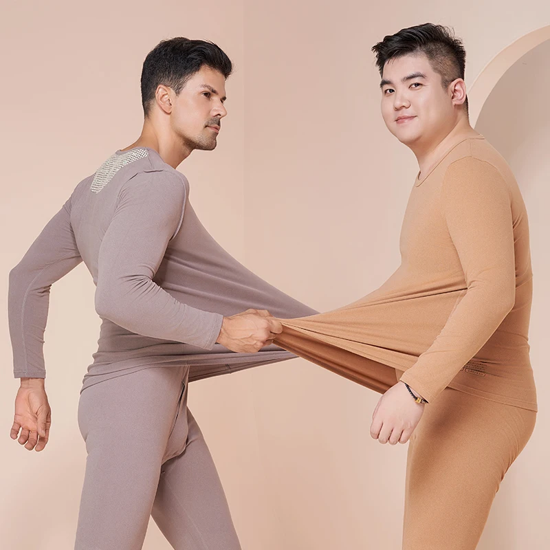 Men Thermal Underwear Sets Winter Thermos Underwear Long Johns Winter Male Double Layer Warmth Thick Thermal Clothing