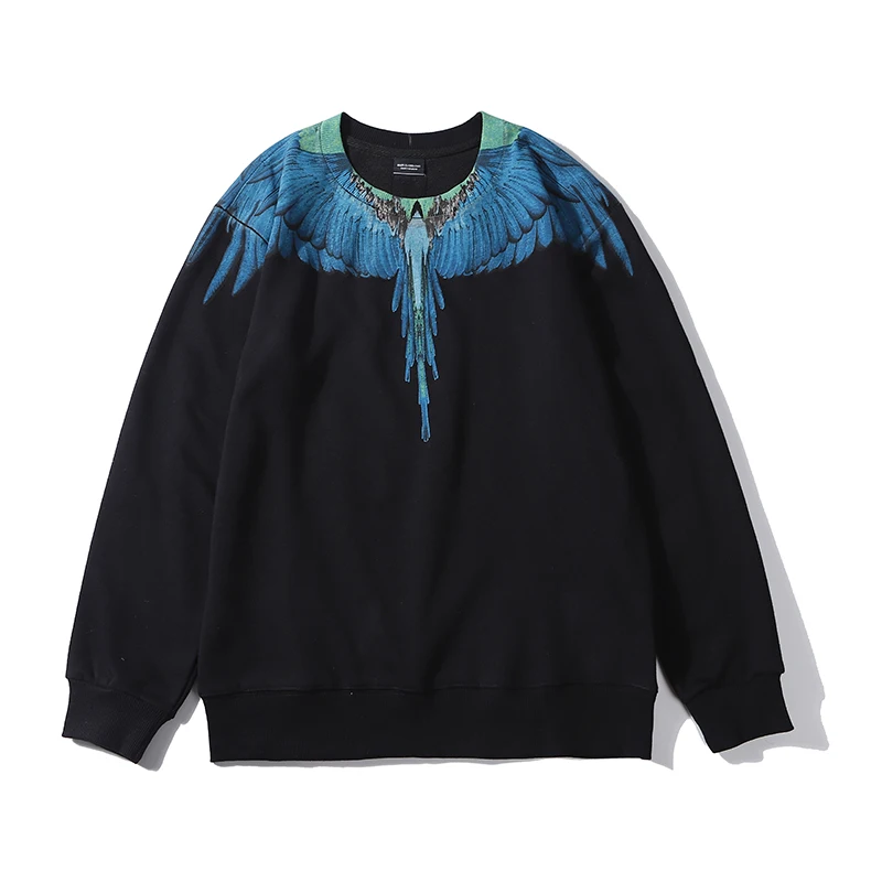 Высокое качество Marcelo Burlon MB брендовая толстовка с принтом крыльев для мужчин и женщин в стиле хип-хоп модные толстовки спортивные повседневные Y2K уличные с длинным рукавом
