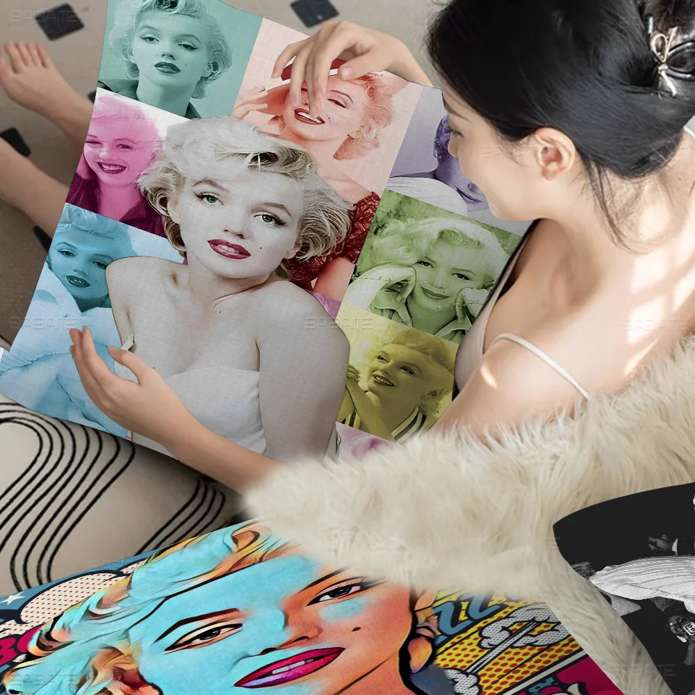 

Movie Star Marilyn Monroe Cushion Cover Pillowcase Upholstery Sofa Throw Pillow Home Decor Pillowcas