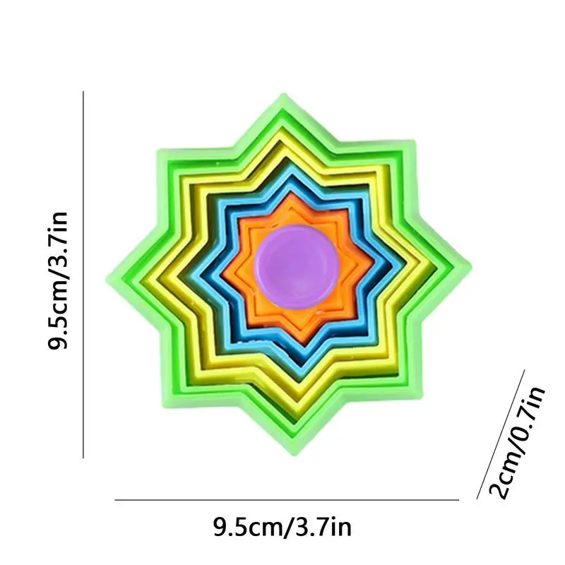 子供のための回転玩具を備えた3Dミニチュアタワー,ウェイトタワー,スピナー,スタッキング,教育,インタラクティブ,学習,子供,女の子