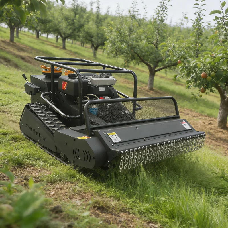 

Customized 1200Mm Mowing Width Remote Control Mower Self-propelled Brush Cutter Bucket Mower for Hillside Orchards CE EPA Euro 5