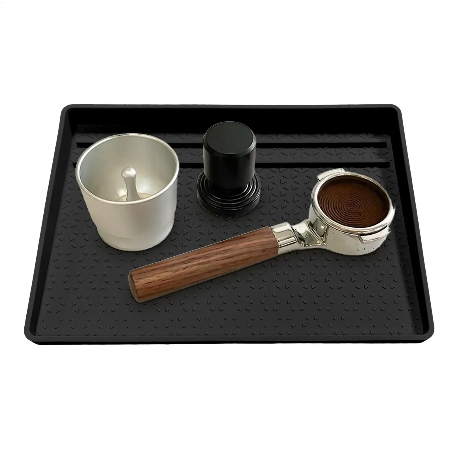 Coffee tamper storage mat toaster bottom tray silicone breadcrumb collection tray non-slip  heat-resistant storage products