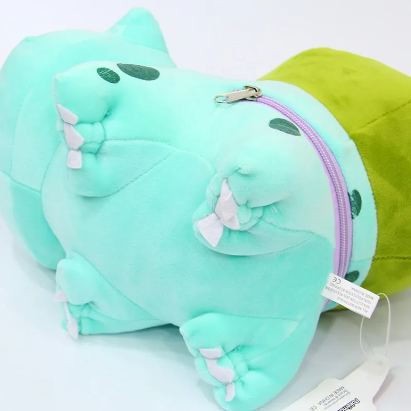 20cm Pokemon Anime Dolls Reversible Pillow Cushion Ditto Transform Bulbasaur Plush Toys Pillow Doll Cartoon Decoration Kids Gift