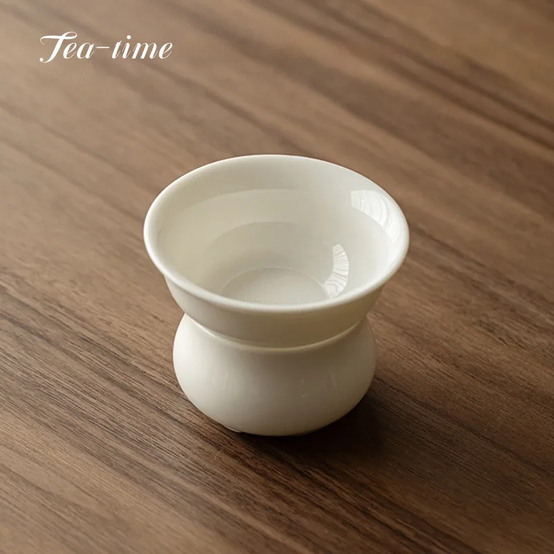 

Нефритовый белый фарфоровый фильтр для чая с овечьим жиром, ситечко для чайника, инструмент для заварки, сито для церемонии пуэр, аксессуары, ситечки, заварочный инструмент